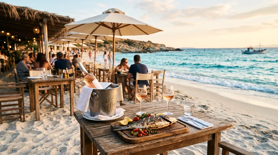 Essen am Strand: Ibiza, Mallorca, Marbella und Málaga am Wasser