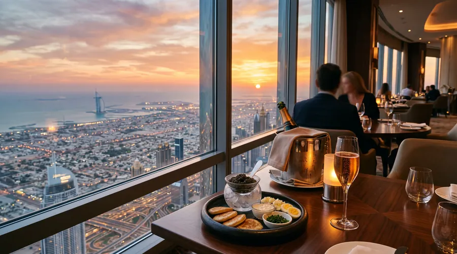 At.mosphere, Restaurant mit Aussicht in Dubai