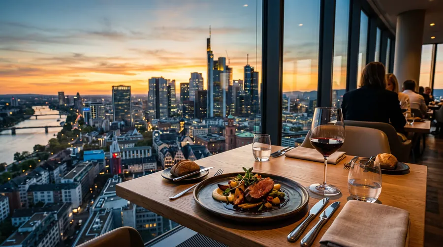 Main Tower Restaurant, Restaurant mit Aussicht in Frankfurt